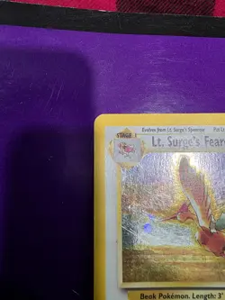 Lt. Surge's Fearow 007/132 Gym Heroes Holo Pokemon - Image 4