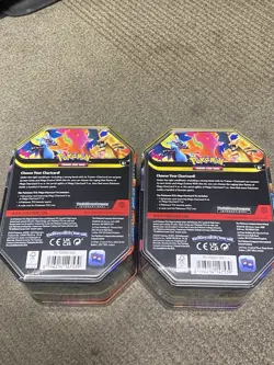 Pokemon TCG Mega Charizard ex Tin Set of 2 Tins Brand New Sealed - Image 2