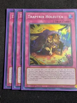 Yugioh - 3x Traptrix Holeutea SDBT-EN046 1st Edition Super Rare NM - Image 1