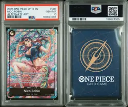 2025 One Piece TCG Nico Robin Alt Art PSA 10 OP12-087 Legacy of the Master - Image 1