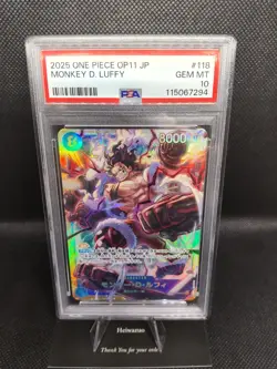 PSA 10 - One Piece Card Game - Monkey.D.Luffy - OP11-118 - JAP - Image 1