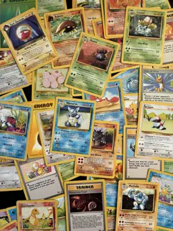 Vintage Pokemon Cards Bundle x 100 including base set 1999 WOTC - Image 3