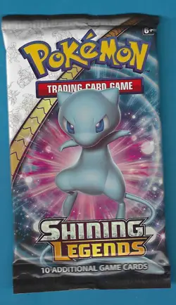 Pokemon "Shining Legends" 10-Card Sealed Booster Pack (Mew) X1 - Image 1