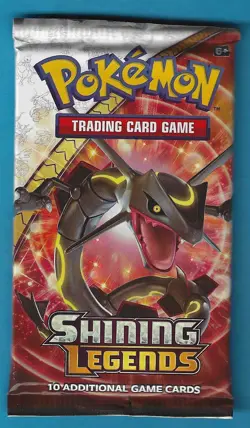Pokemon "Shining Legends" 10-Card Sealed Booster Pack (Rayquaza) X1 - Image 1