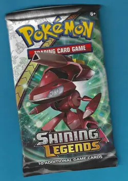 Pokemon "Shining Legends" 10-Card Sealed Booster Pack (Genesect ) X1 - Image 1