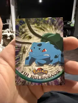 Bulbasaur #01 Topps TV Animation Edition Black Label Pokemon Card - Image 1