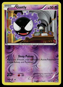 Pokemon Card - Gastly XY - BREAKthrough 58/162 Reverse Holo - Image 1
