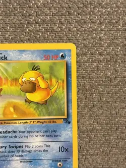 Pokemon TCG Fossil Psyduck Common Card 53/62 1st Edition LP Condition - Image 3
