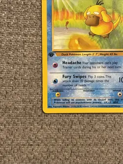 Pokemon TCG Fossil Psyduck Common Card 53/62 1st Edition LP Condition - Image 5