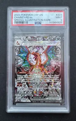 *PSA 9* Charizard ex 223/197 Holo - Obsidian Flames - Mint Full Art Pokemon Card - Image 1