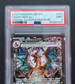 *PSA 9* Charizard ex 223/197 Holo - Obsidian Flames - Mint Full Art Pokemon Card - Image 2