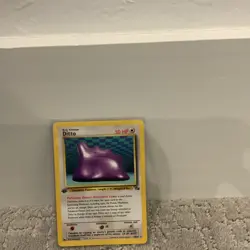 Pokemon Ditto Fossil Rare 1st Edition Card 3/62 50 HP Wizards of the Coast - Image 3
