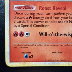 FREE SHIPPING Ninetales - 17/95 (Call of Legends) - NONHOLO Pokemon Card 2011 - Image 5