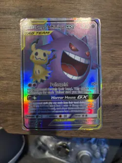 Gengar & Mimikyu GX Full Art 164/181 Team Up Ultra Rare Pokemon Card VG Condi - Image 1