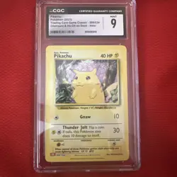 pokemon Pikachu 2023 008/034 Trading Card Game Classic Holo CGC 9 - Image 1