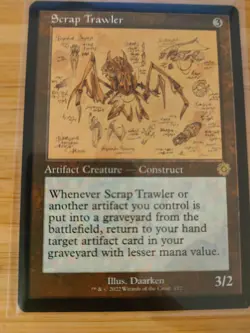 MTG Scrap Trawler (Schematic Retro Frame) The Brothers' War M/NM Free UK P&P - Image 1