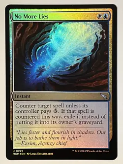 No More Lies Murders at Karlov Manor Foil MTG NM - Image 1