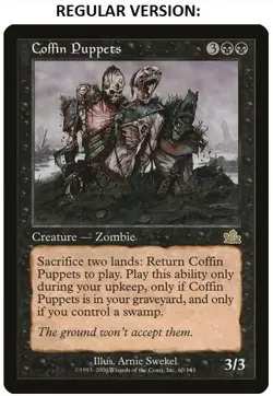 Coffin Puppets MTG Traditional Chinese Alternate Art - Image 3