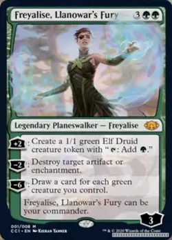 Freyalise, Llanowar's Fury [CC1 - 1] - NM [Normal] TCG MTG - Image 1