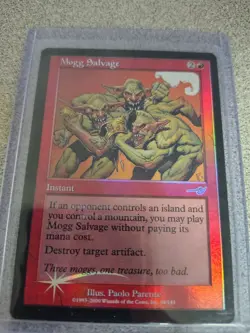vintage magic the gathering Mogg Salvage foil nemesis uc nm - Image 1
