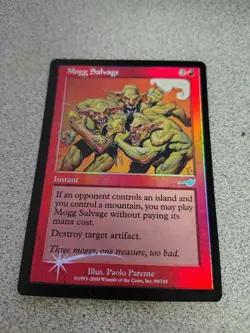 vintage magic the gathering Mogg Salvage foil nemesis uc nm - Image 3