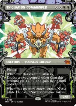 MTG Triceraton Commander - Showcase, NM-Mint, English Teenage Mutant Ninja Turtl - Image 1
