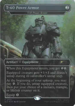 T-60 Power Armor - T-45 Power Armor - Secret Lair Fallout - 2452 - NM Foil - Image 2