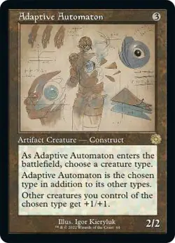 MTG Adaptive Automaton - Foil - Retro Schematic, The Brothers' War: Retro Frame - Image 1