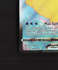 Surfing Pikachu VMAX 009/025 Celebrations Ultra Rare Holo Pokemon Card NM - Image 5