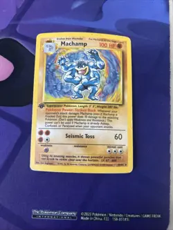 Machamp 008/102 Deck Exclusives Holo WOTC HP Pokemon Card Base Set - Image 1