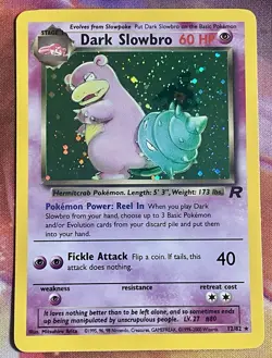 Dark Slowbro Holo Tean Rocket 12/82 Pokemon TCG - Image 1