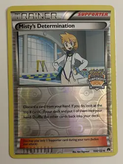 Misty's Determination 104/122 Pokemon Breakpoint Regional Championship Promo MP - Image 1