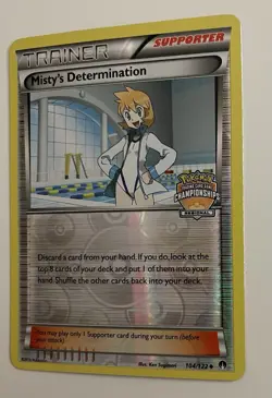 Misty's Determination 104/122 Pokemon Breakpoint Regional Championship Promo MP - Image 2