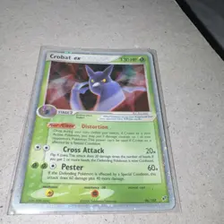 Pokemon Crobat ex 130 HP 96/107 EX Deoxys 2005 Ultra Rare Holo - Image 1