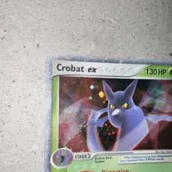 Pokemon Crobat ex 130 HP 96/107 EX Deoxys 2005 Ultra Rare Holo - Image 2