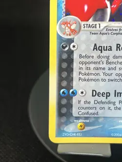 Pokemon TCG Team Aqua’s Crawdaunt 2/95 Team Magma vs Team Aqua Holo Rare LP+ - Image 4