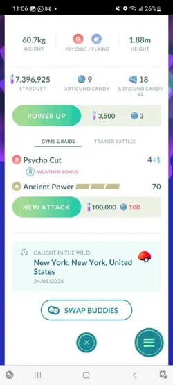 Pokemon Go Legendary Galerian Articuno ( Normal ) - Image 2