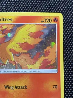 Moltres SM143 Cosmic Swirl Sun & Moon Black Star Promo Cosmos Holo Pokemon LP+ - Image 4