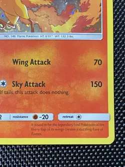 Moltres SM143 Cosmic Swirl Sun & Moon Black Star Promo Cosmos Holo Pokemon LP+ - Image 5