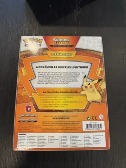 Pokemon Pikachu TCG Shining Legends Pin Collection Box Sealed - Image 2