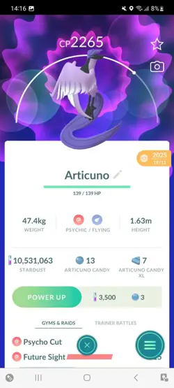 Pokemon Go Legendary Galerian Articuno ( Normal ) - Image 1