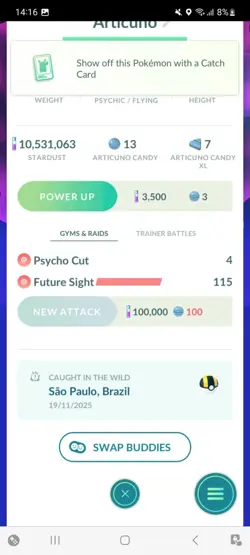 Pokemon Go Legendary Galerian Articuno ( Normal ) - Image 2