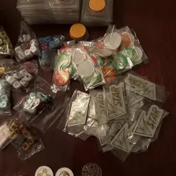 Pokemon TCG Damage Counter, Special Condition Marker, Dice Lot of 110 pcs READ - Image 5