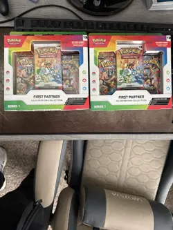 2x Pokemon TCG: First Partner Illustration Collection Series 1 Sealed Boxes - Image 1
