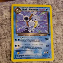 Pokemon Dark Blastoise 3/82 Team Rocket Non Holo Rare 70 HP Stage 2 English - Image 1