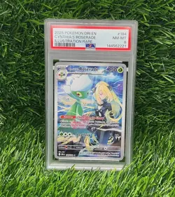 2025 Pokemon Destined Rivals Cynthia's Roserade #184/182 PSA 8 - Image 1