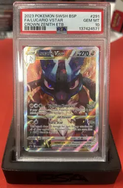 Lucario VSTAR SWSH291 PSA 10 Pokemon TCG - Image 1
