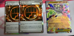 Pokemon Perfect Order Mega Evolution Mega Zygarde Ex 047/088 & x2 Rocket Energy - Image 1