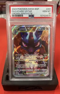 Lucario VSTAR SWSH291 PSA 10 Pokemon TCG - Image 1