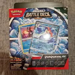 Pokemon TCG Deluxe Battle Deck Quaquaval EX boxed damaged - Image 1